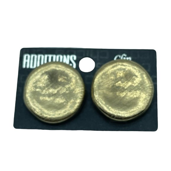 Additions Clip On Earrings OS Gold Costume Jewelry - Picture 1 of 6